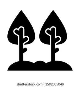 forest icon isolated sign symbol vector illustration - high quality black style vector icons
