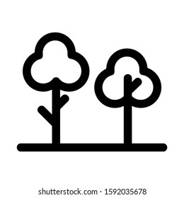 forest icon isolated sign symbol vector illustration - high quality black style vector icons
