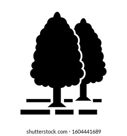 forest icon isolated sign symbol vector illustration - Collection of high quality black style vector icons

