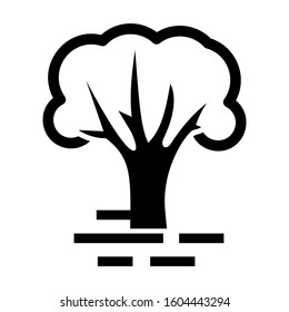 forest icon isolated sign symbol vector illustration - Collection of high quality black style vector icons
