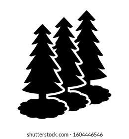 forest icon isolated sign symbol vector illustration - Collection of high quality black style vector icons
