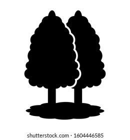 forest icon isolated sign symbol vector illustration - Collection of high quality black style vector icons
