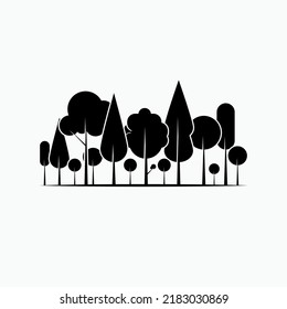 Forest  Icon. Jungle Symbol - Vector.
