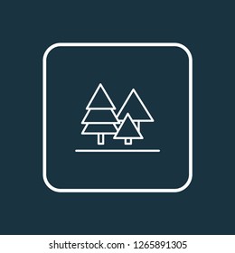 Forest icon line symbol. Premium quality isolated tree element in trendy style.