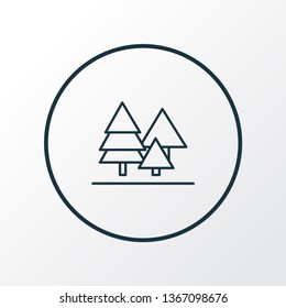 Forest icon line symbol. Premium quality isolated tree element in trendy style.