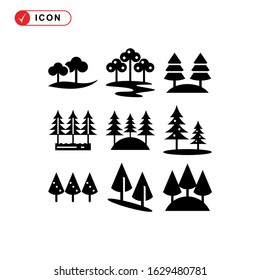 forest icon or logo isolated sign symbol vector illustration - Collection of high quality black style vector icons
