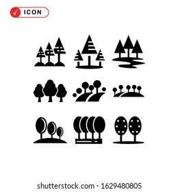 forest icon or logo isolated sign symbol vector illustration - Collection of high quality black style vector icons

