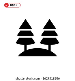 forest icon or logo isolated sign symbol vector illustration - high quality black style vector icons
