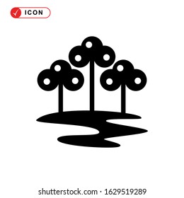 forest icon or logo isolated sign symbol vector illustration - high quality black style vector icons
