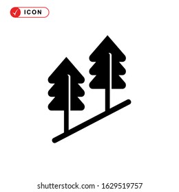 forest icon or logo isolated sign symbol vector illustration - high quality black style vector icons

