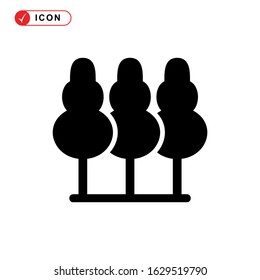 forest icon or logo isolated sign symbol vector illustration - high quality black style vector icons
