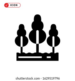 forest icon or logo isolated sign symbol vector illustration - high quality black style vector icons
