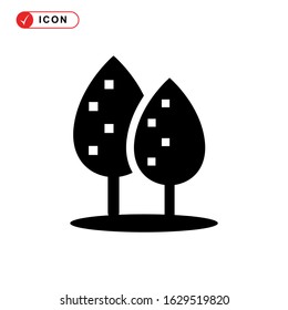 forest icon or logo isolated sign symbol vector illustration - high quality black style vector icons
