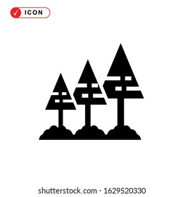 forest icon or logo isolated sign symbol vector illustration - high quality black style vector icons
