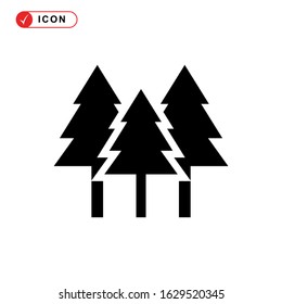 forest icon or logo isolated sign symbol vector illustration - high quality black style vector icons
