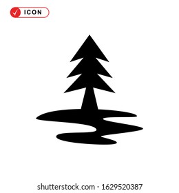 forest icon or logo isolated sign symbol vector illustration - high quality black style vector icons
