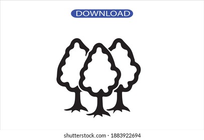 forest icon or logo isolated sign symbol vector illustration - high quality black style vector icons.