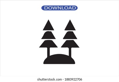 forest icon or logo isolated sign symbol vector illustration - high quality black style vector icons.