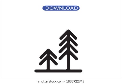 forest icon or logo isolated sign symbol vector illustration - high quality black style vector icons.