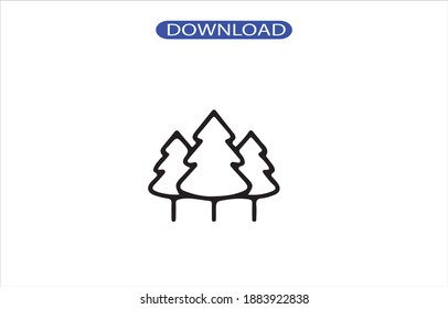 forest icon or logo isolated sign symbol vector illustration - high quality black style vector icons.