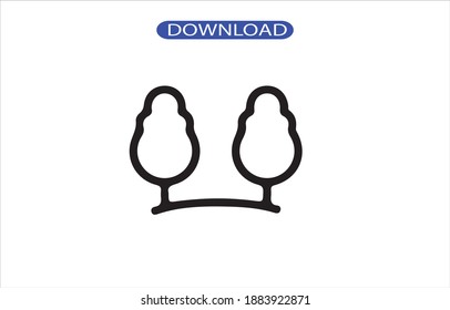 forest icon or logo isolated sign symbol vector illustration - high quality black style vector icons.