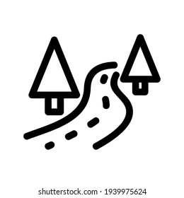 forest icon or logo isolated sign symbol vector illustration - high quality black style vector icons
