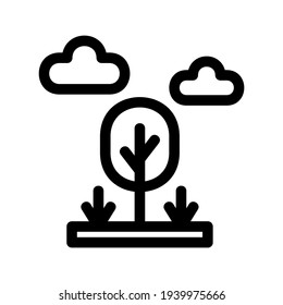 forest icon or logo isolated sign symbol vector illustration - high quality black style vector icons
