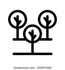 forest icon or logo isolated sign symbol vector illustration - high quality black style vector icons
