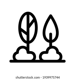 forest icon or logo isolated sign symbol vector illustration - high quality black style vector icons
