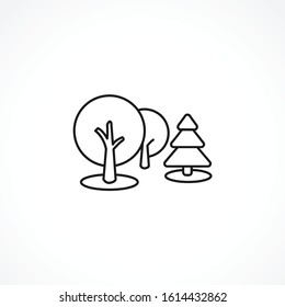forest icon on white background