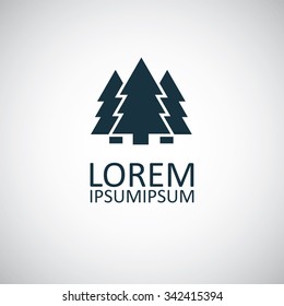 forest icon, on white background