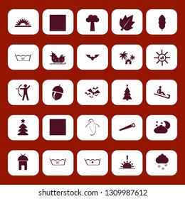 forest icon set with night, bat and archer vector illustration