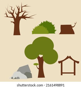 Forest icon set,vector illustration design