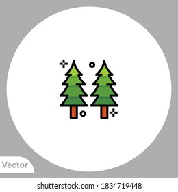 Forest icon sign vector,Symbol, logo illustration for web and mobile