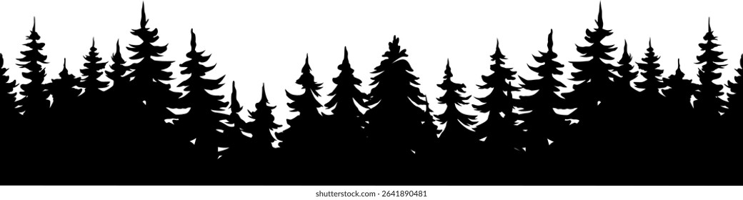 Forest icon vector. hike illustration sign. wild nature symbol.