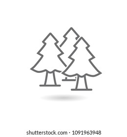 forest icon  . Vector illustration.