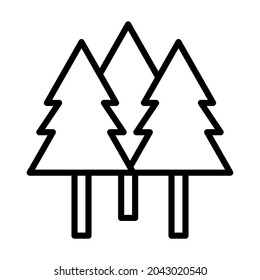Forest icon vector image. Can also be used for web apps, mobile apps and print media.