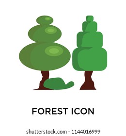 Forest icon vector isolated on white background for your web and mobile app design, Forest logo concept