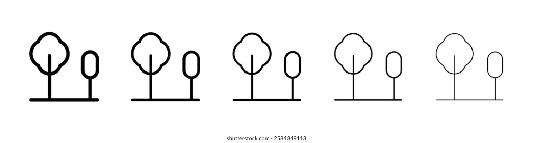 Forest icon Vector logo sign