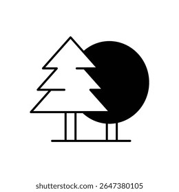 Forest Icon vector stock illustration