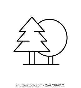Forest Icon vector stock illustration