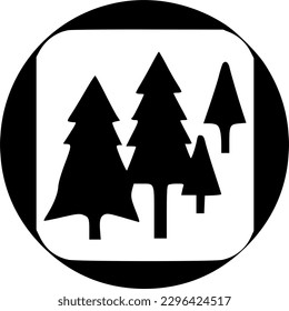 forest icon vector symbol design illustration
