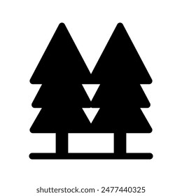 Forest Icon Vector Symbol Design Illustration
