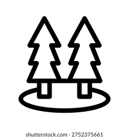Forest Icon Vector Symbol Design Illustration