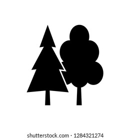 forest icon vector template