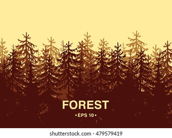 Forest illustration EPS 10
