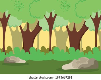 forest jungle scene nature background