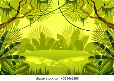 forest. jungle. vector illustration