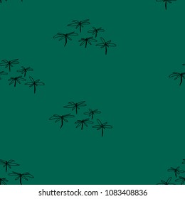forest land with marsh flowers