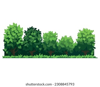 forest landscape design over white
